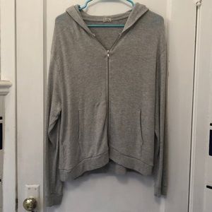 Brandy Melville Zip-Up Sweater